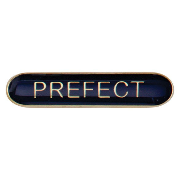 'Prefect' rectangular School/Club Pin Fastening Enamel Badge
