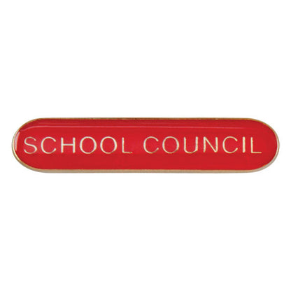 'School Council' rectangular School/Club Pin Fastening Enamel Badge