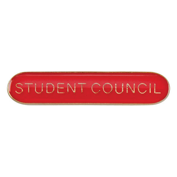 'Student Council' rectangular School/Club Pin Fastening Enamel Badge