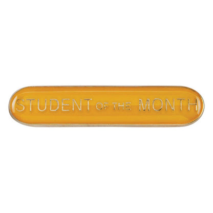 'Student of the Month ' rectangular School/Club Pin Fastening Enamel Badge