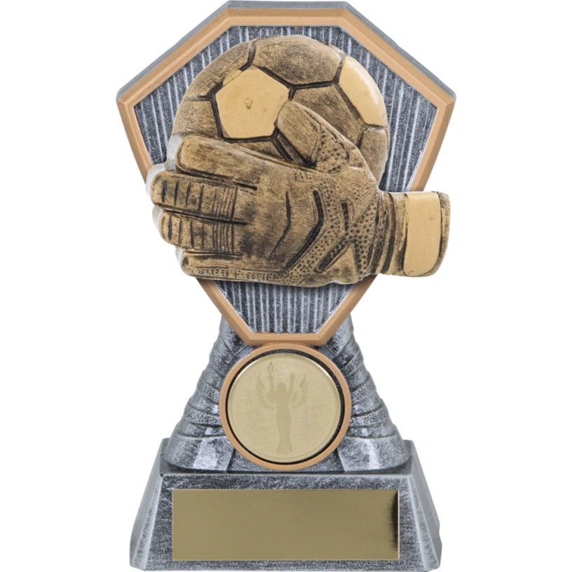 Scorpio Goalkeepers Glove trophy Award Silver & Gold