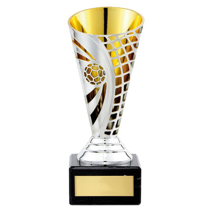 Defender Silver and Gold Football Trophy - Free Engraving