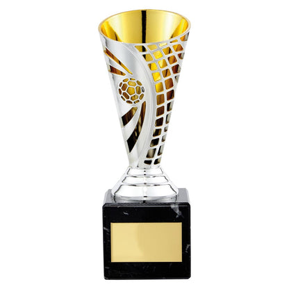 Defender Silver and Gold Football Trophy - Free Engraving