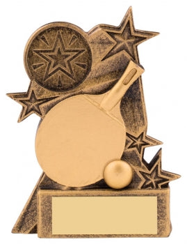 Astra Table Tennis Trophy Award antique Gold Free Club Logo and Engraving