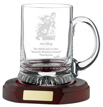 1 PINT CRYSTAL TANKARD Free Engraving
