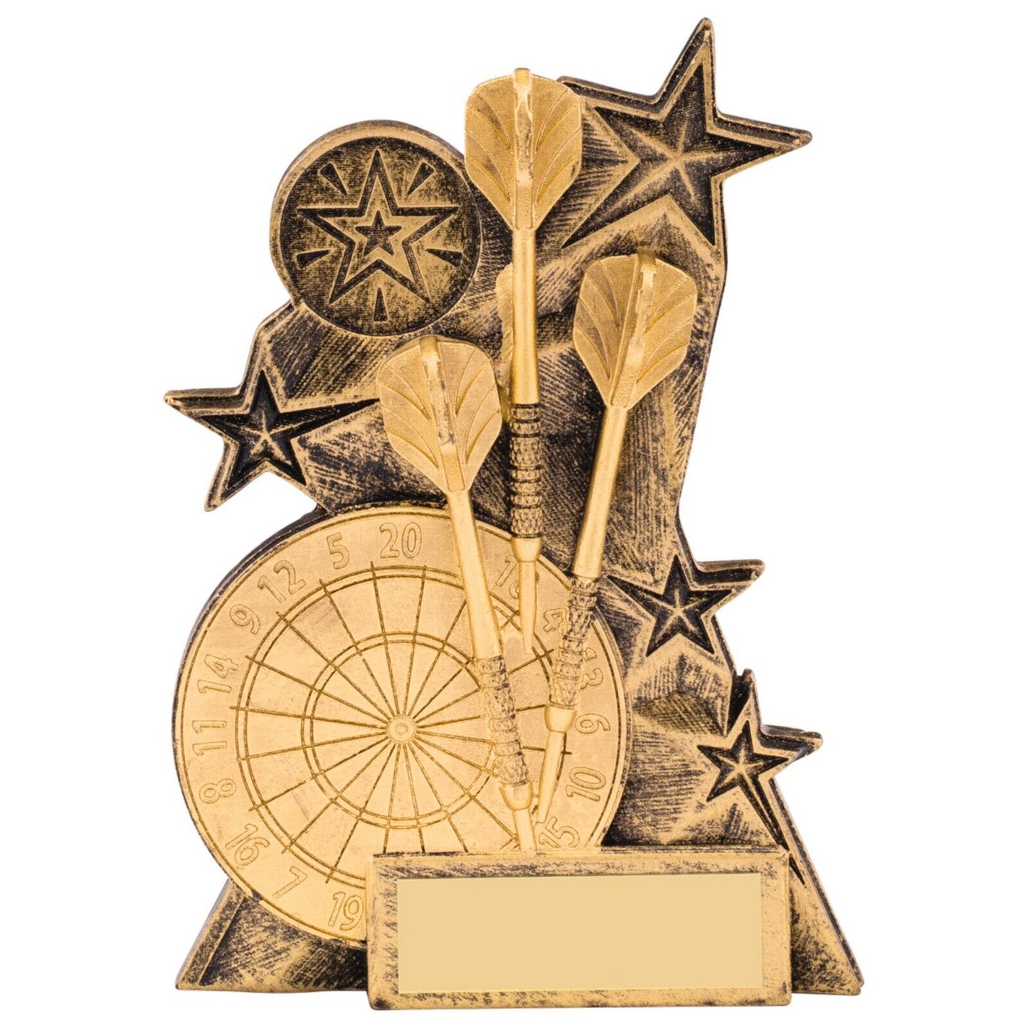 Astra Darts Awards Antique Gold Trophy Free Engraving