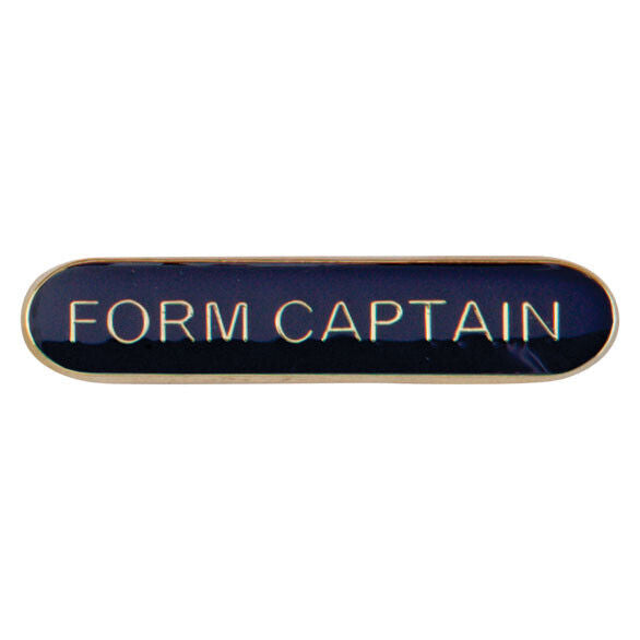 'Form Captain' rectangular School/Club Pin Fastening Enamel Badge