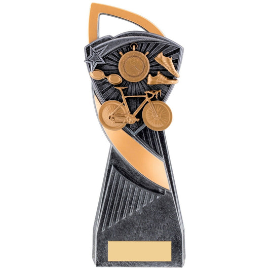 Utopia Triathlon Silver Trophy Award Free Engraving