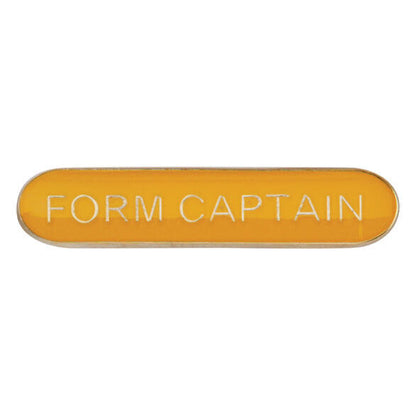 'Form Captain' rectangular School/Club Pin Fastening Enamel Badge