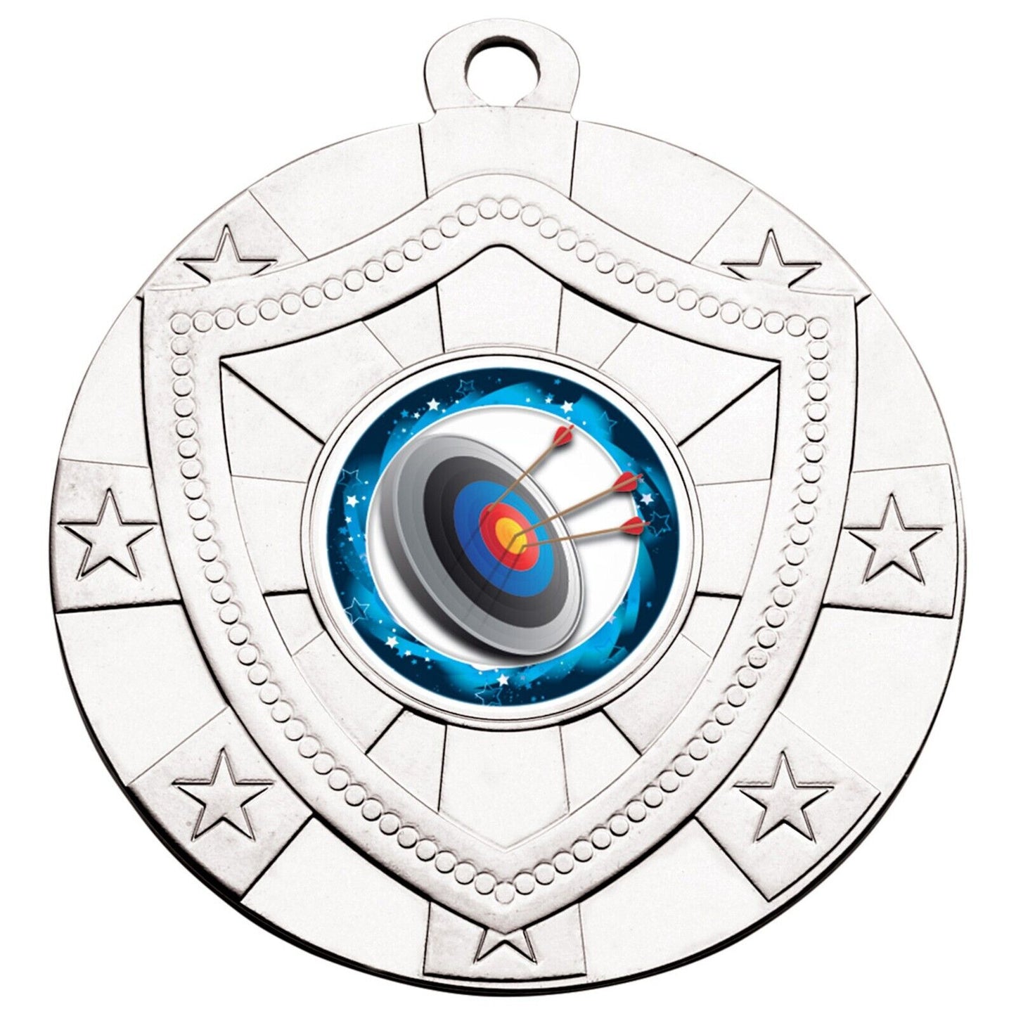 60mm Gold Shield Medal Incl Ribbon and Logo