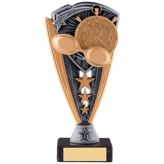 Utopia Swimming Series Award trophy Silver&Gold Marble Base Free Engraving