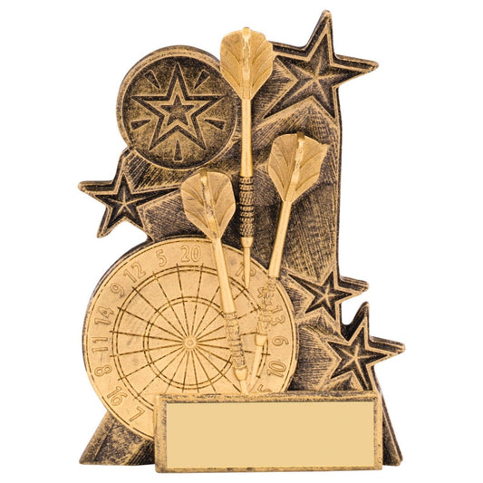 Astra Darts Awards Antique Gold Trophy Free Engraving