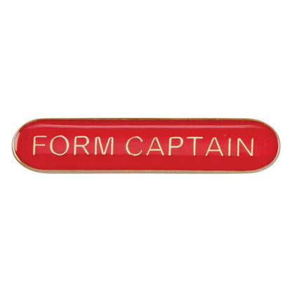 'Form Captain' rectangular School/Club Pin Fastening Enamel Badge