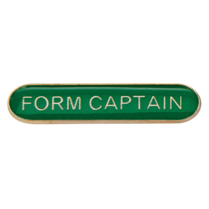 'Form Captain' rectangular School/Club Pin Fastening Enamel Badge