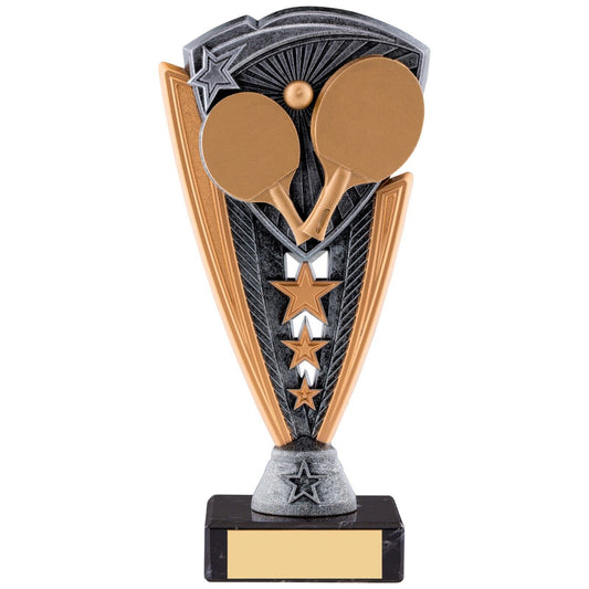 Utopia Table Tennis Series Award trophy Silver&Gold Marble Base Free Engraving