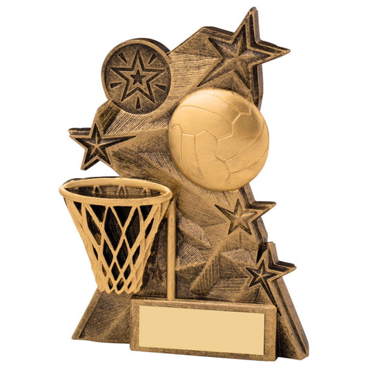 Astra Netball Awards Antique Gold Trophy Free Engraving