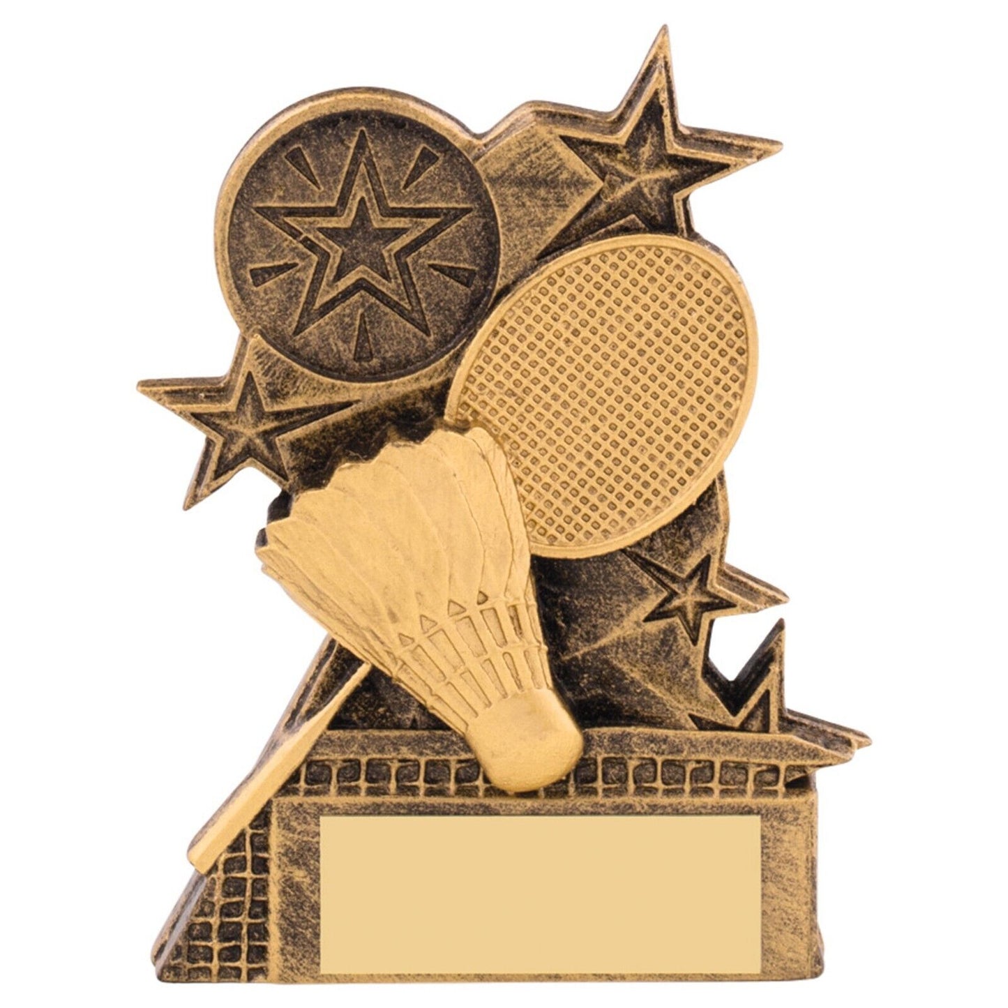 Astra Tennis Trophy Award Antique Gold  Free Engraving