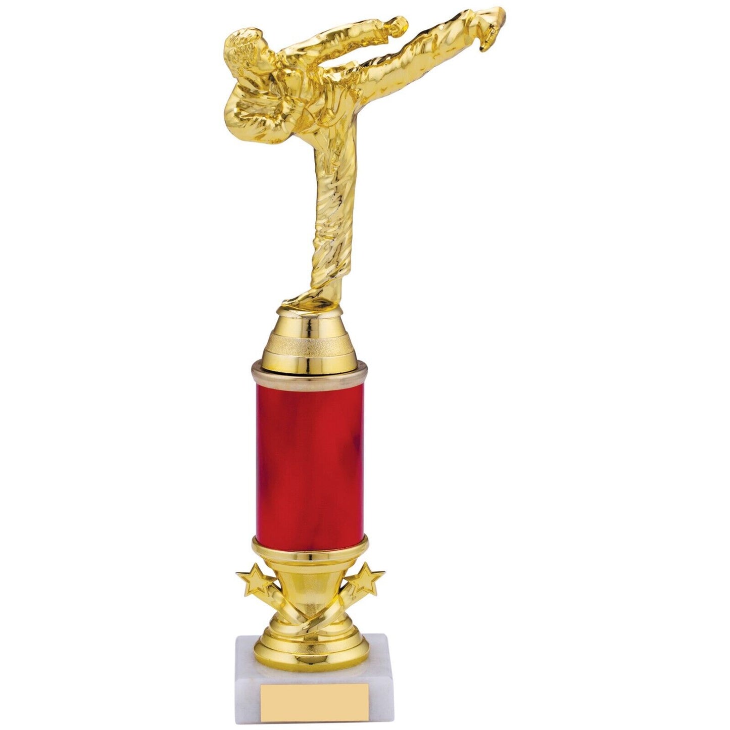 Martial Arts / Kick Boxing Award Trophy Award Red and Gold Free Engraving