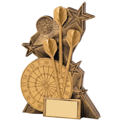 Astra Darts Awards Antique Gold Trophy Free Engraving