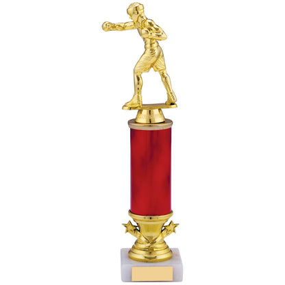 Boxing Award Trophy Award Red and Gold Free Engraving