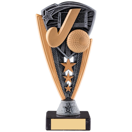 Utopia Netball  Series Award trophy Silver and Gold Marble Base Free Engraving