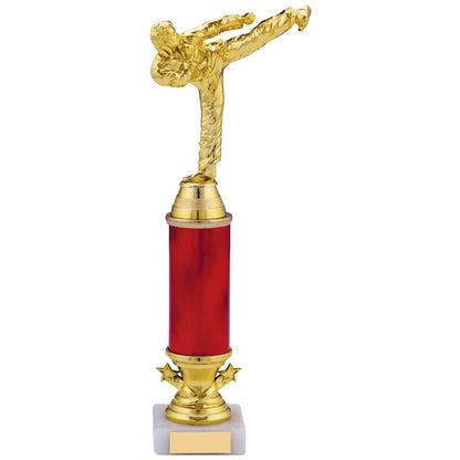 Martial Arts / Kick Boxing Award Trophy Award Red and Gold Free Engraving