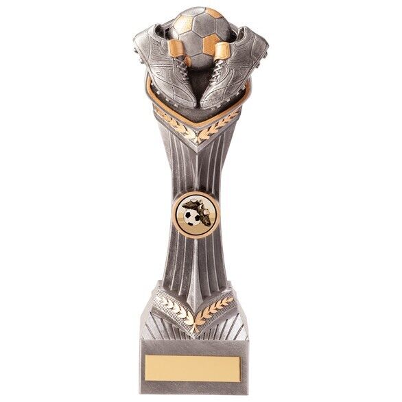 Falcon Boot and Ball Football Trophy - Multiple Sizes Available - Free Engraving