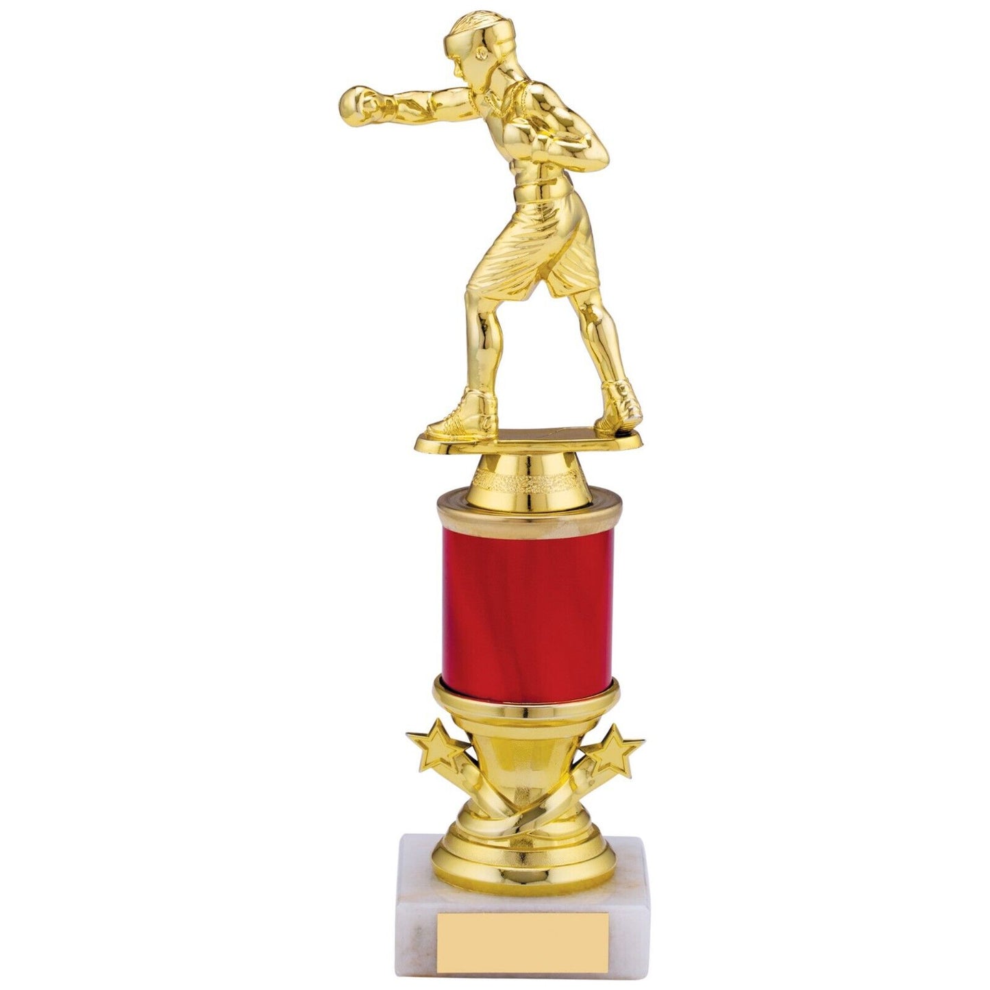 Boxing Award Trophy Award Red and Gold Free Engraving