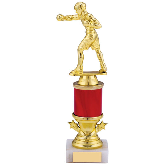 Boxing Award Trophy Award Red and Gold Free Engraving