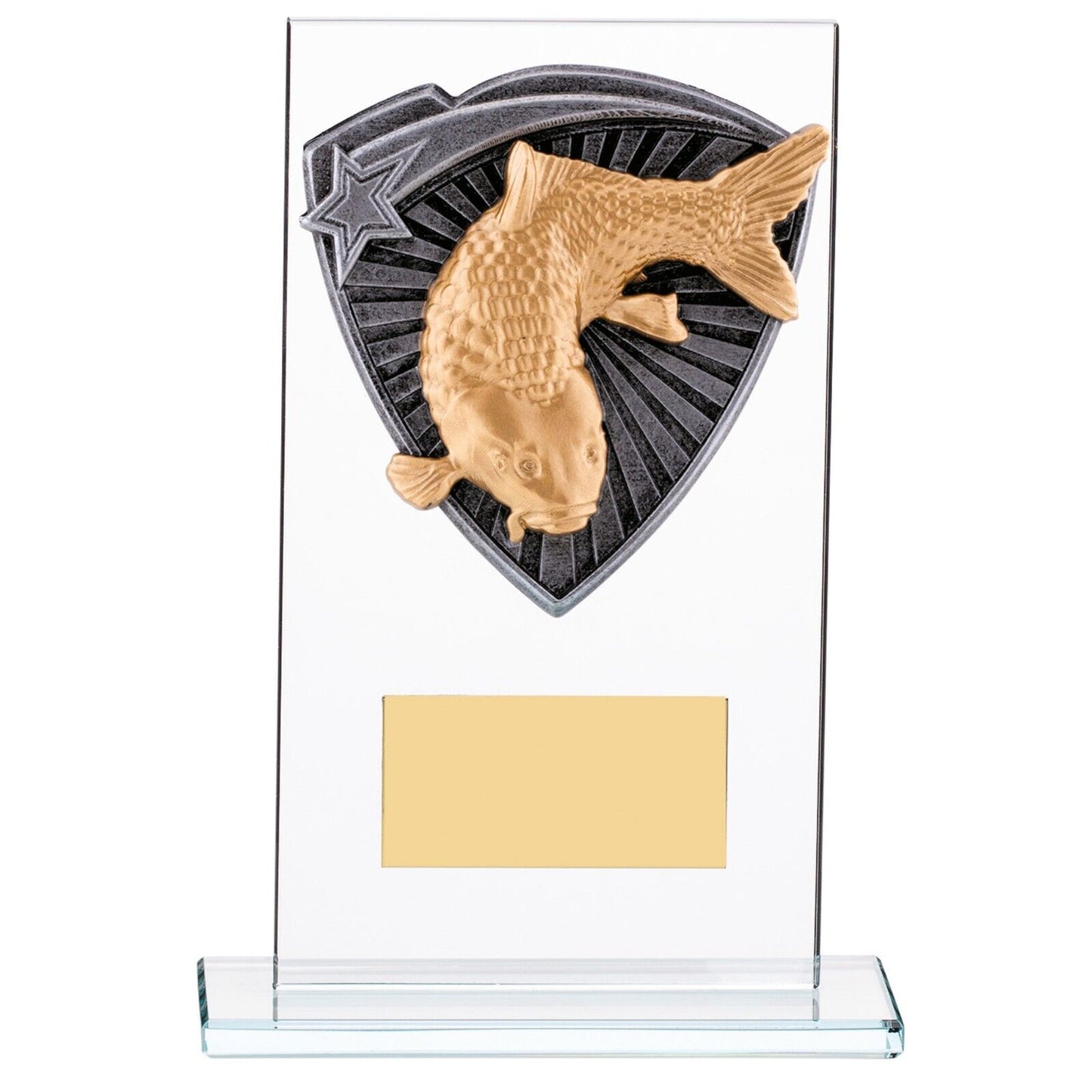 Fishing Glass Award Trophy Free Engraving