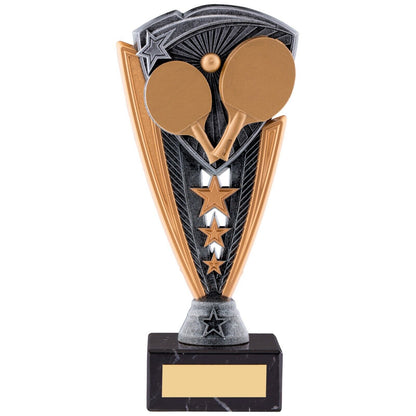 Utopia Table Tennis Series Award trophy Silver&Gold Marble Base Free Engraving