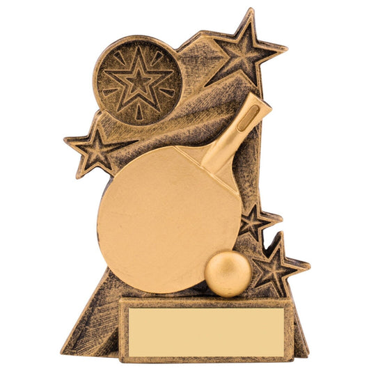 Astra Table Tennis Trophy Award Antique Gold  Free Engraving
