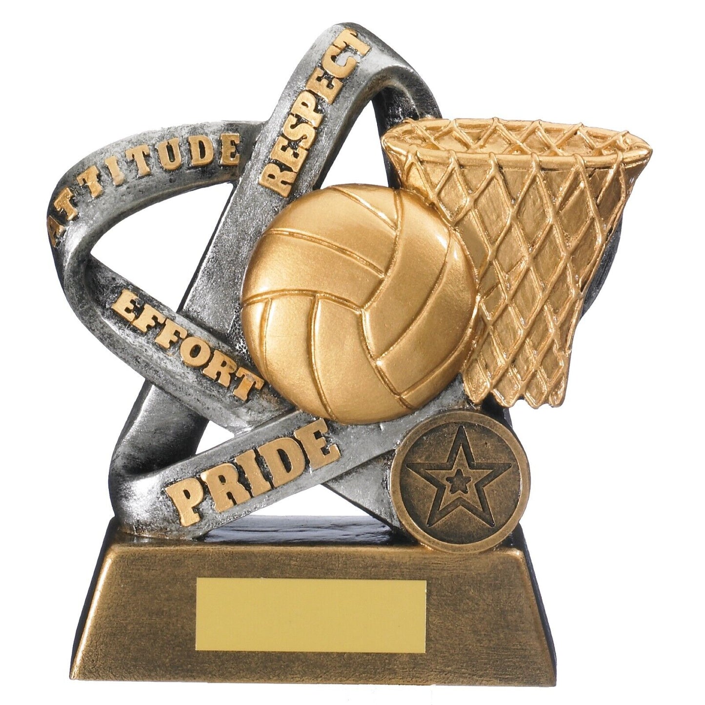 Infinity Netball Trophy Respect Effort Teamwork Award - FREE Engraving