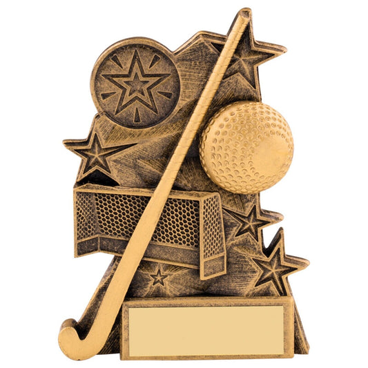 Astra  Hockey Awards Antique Gold Trophy Free Engraving