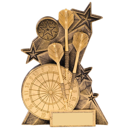 Astra Darts Awards Antique Gold Trophy Free Engraving