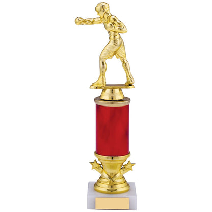 Boxing Award Trophy Award Red and Gold Free Engraving