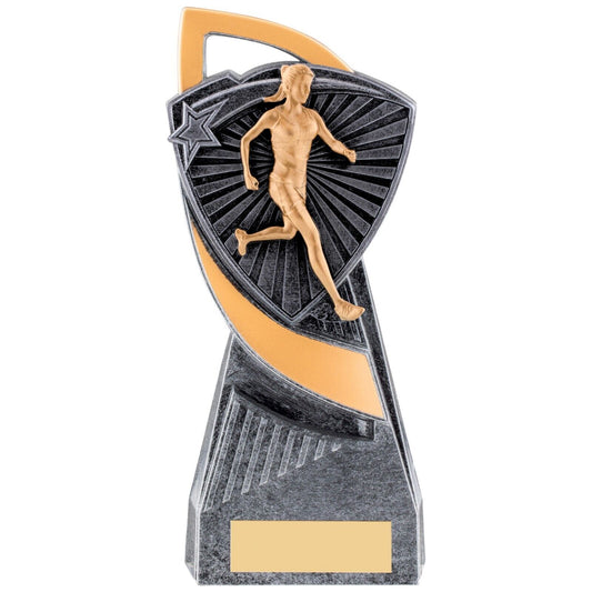 Utopia Female Runner Silver Trophy Award Free Engraving